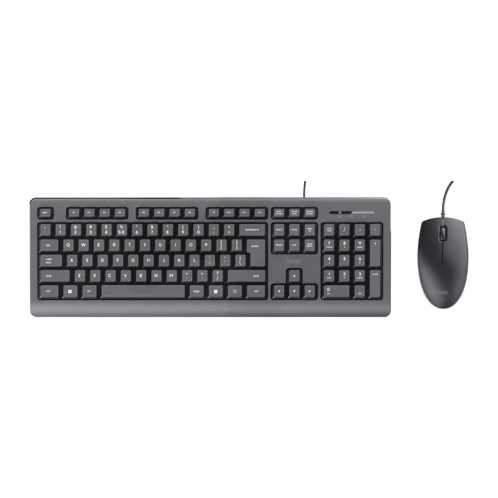 Combo Teclado + Mouse Alámbrico Primo - Negro Trust
