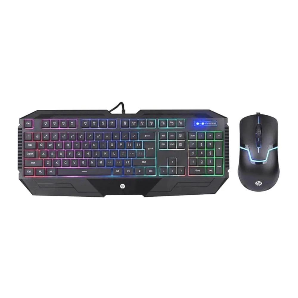 Combo Teclado + Mouse Gamer Alámbrico GK1100 - Negro HP