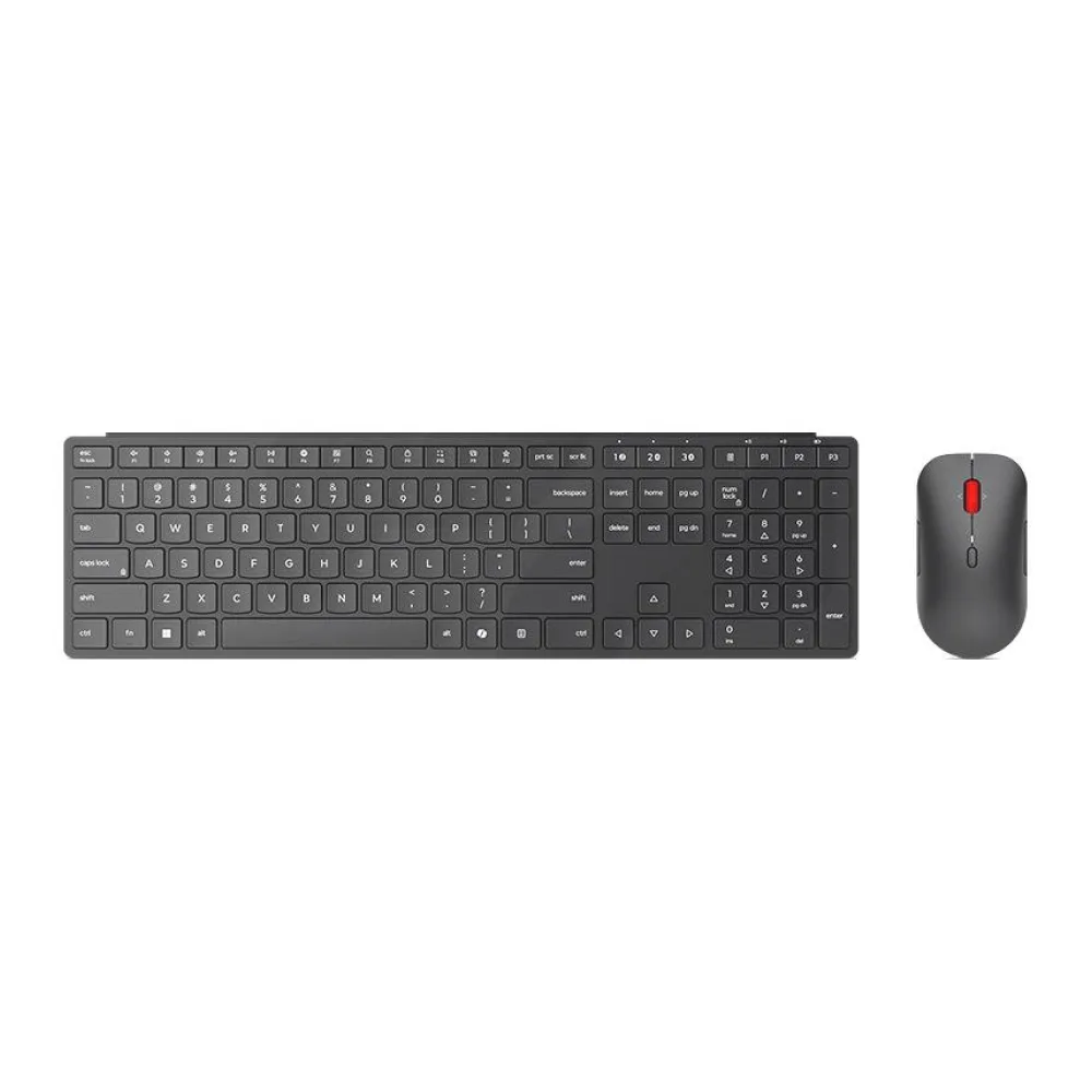 Combo Teclado + Mouse Inalámbrico Multi-mode Pro 6000 - Negro Lenovo