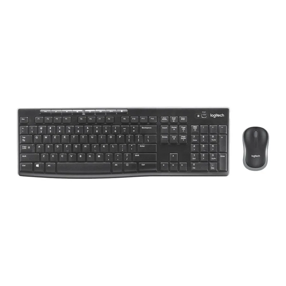 Combo Teclado + Mouse Optico MK270 Inalámbrico - Negro Logitech