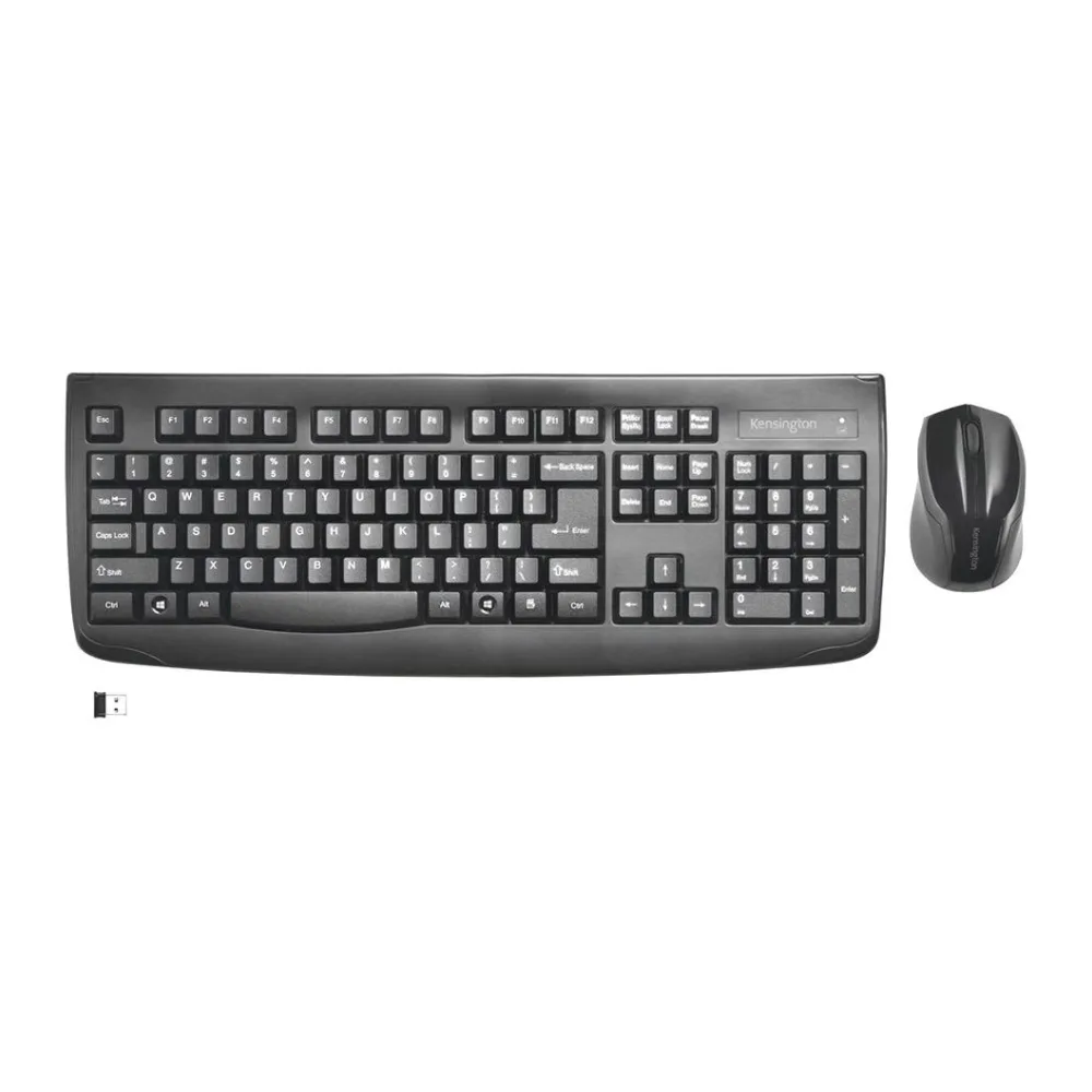 Combo Teclado + Mouse Pro Fit Inalámbrico Antiderrame - Negro Kensington
