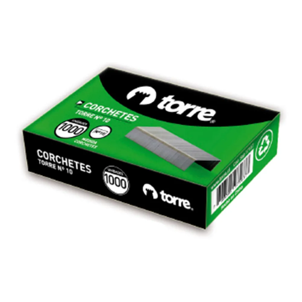 Corchetes Acero 1000 Unidades Cromado Torre