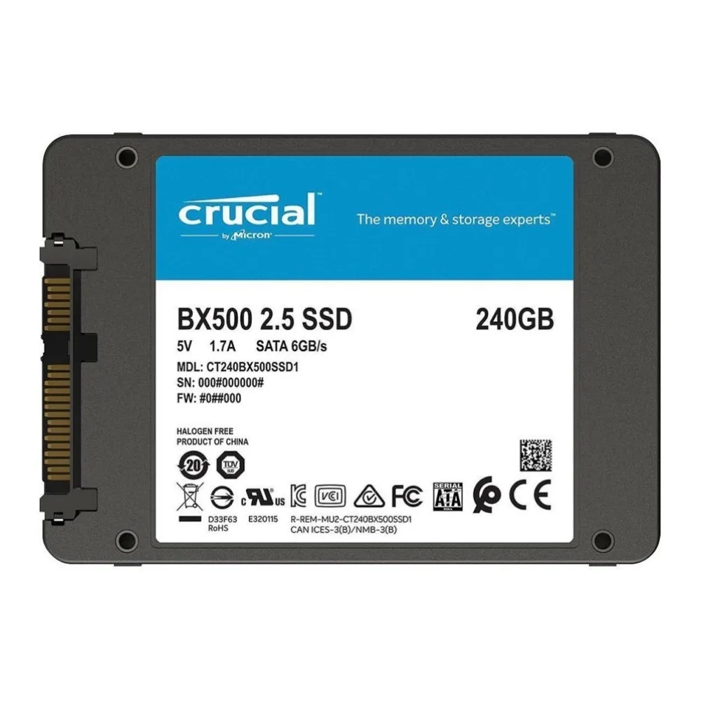 Crucial Disco Ssd 240GB BX500 3D Sata CT240BX500SSD1