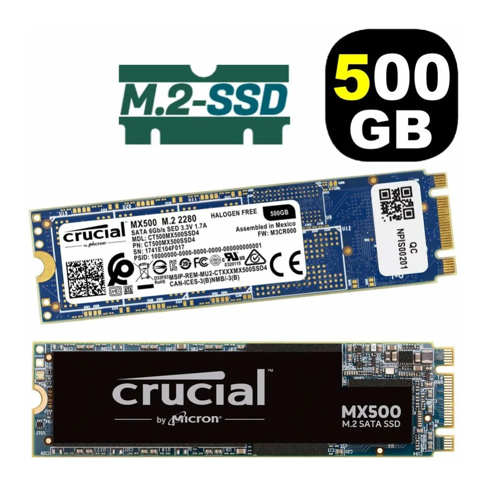 Crucial Disco Ssd 500GB MX500 M.2 2280 CT500MX500SSD4