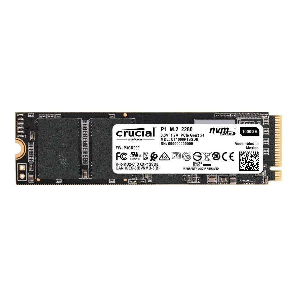 Crucial Disco Ssd P1 1TB 3D Nand Notebook CT1000P1SSD8