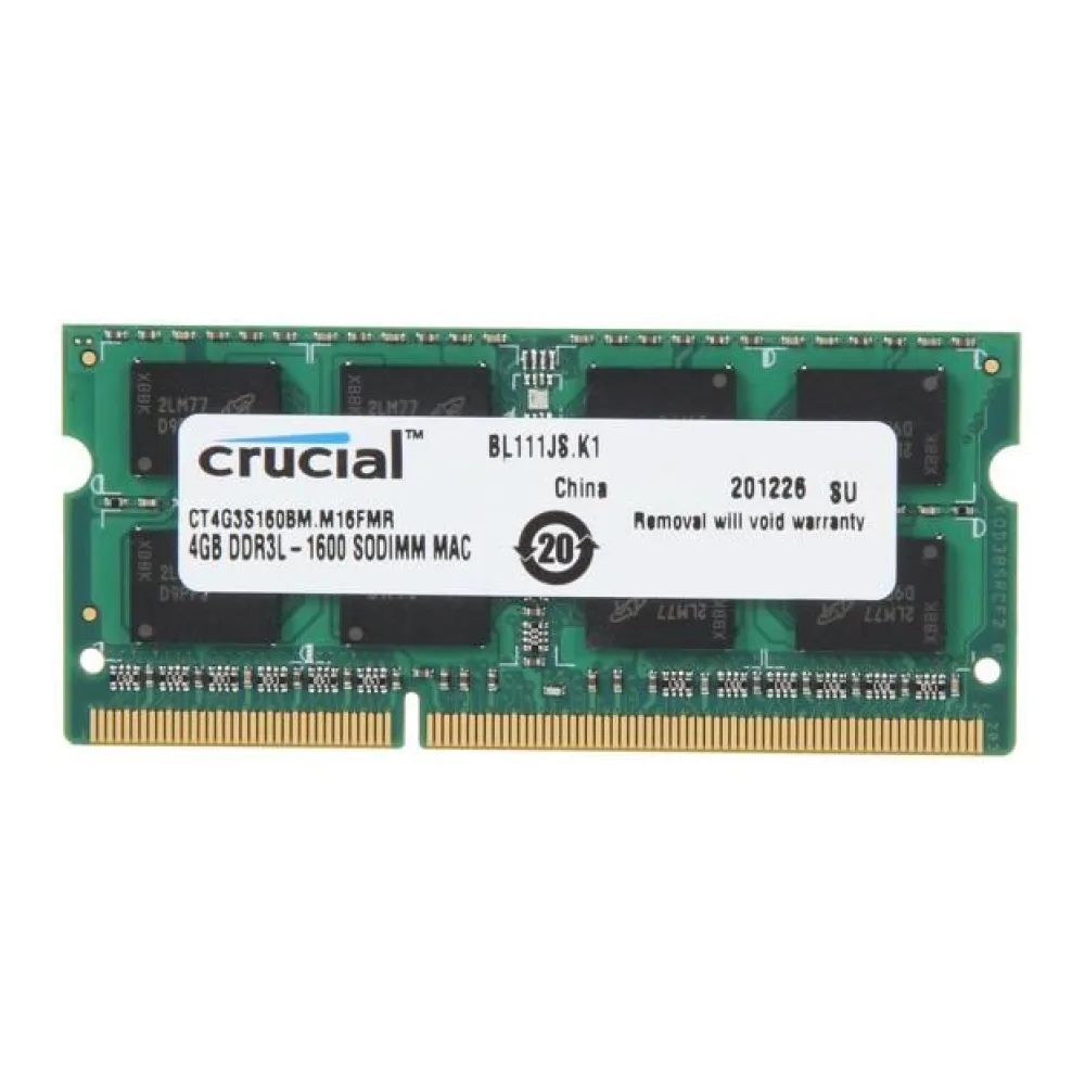 Crucial Memoria Ram DDR3 4GB 1600MHZ Apple Mac CT4G3S160BM