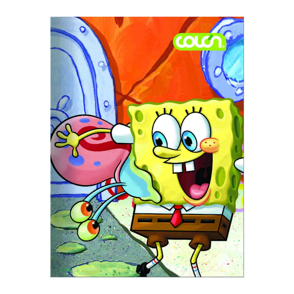 Cuaderno College Bob Esponja 7MM 80 Hjs.