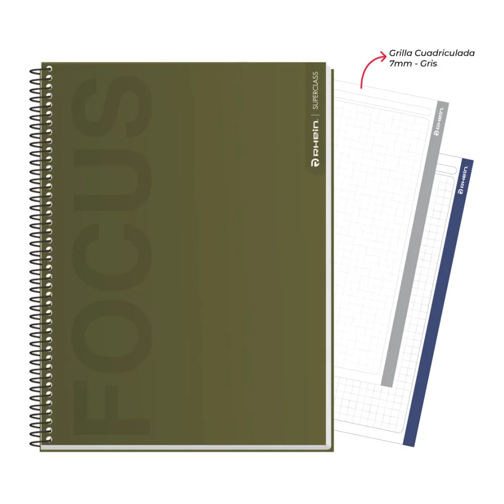 Cuaderno Especial Super Class Carta Neutral 120 Hojas 7 Mm Rhein