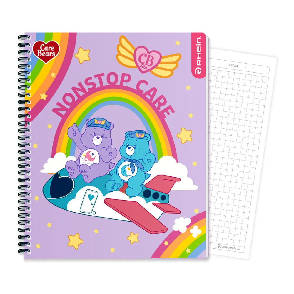 Cuaderno Universitario Care Bears 100 Hojas 7 Mm Diseño 4 Rhein