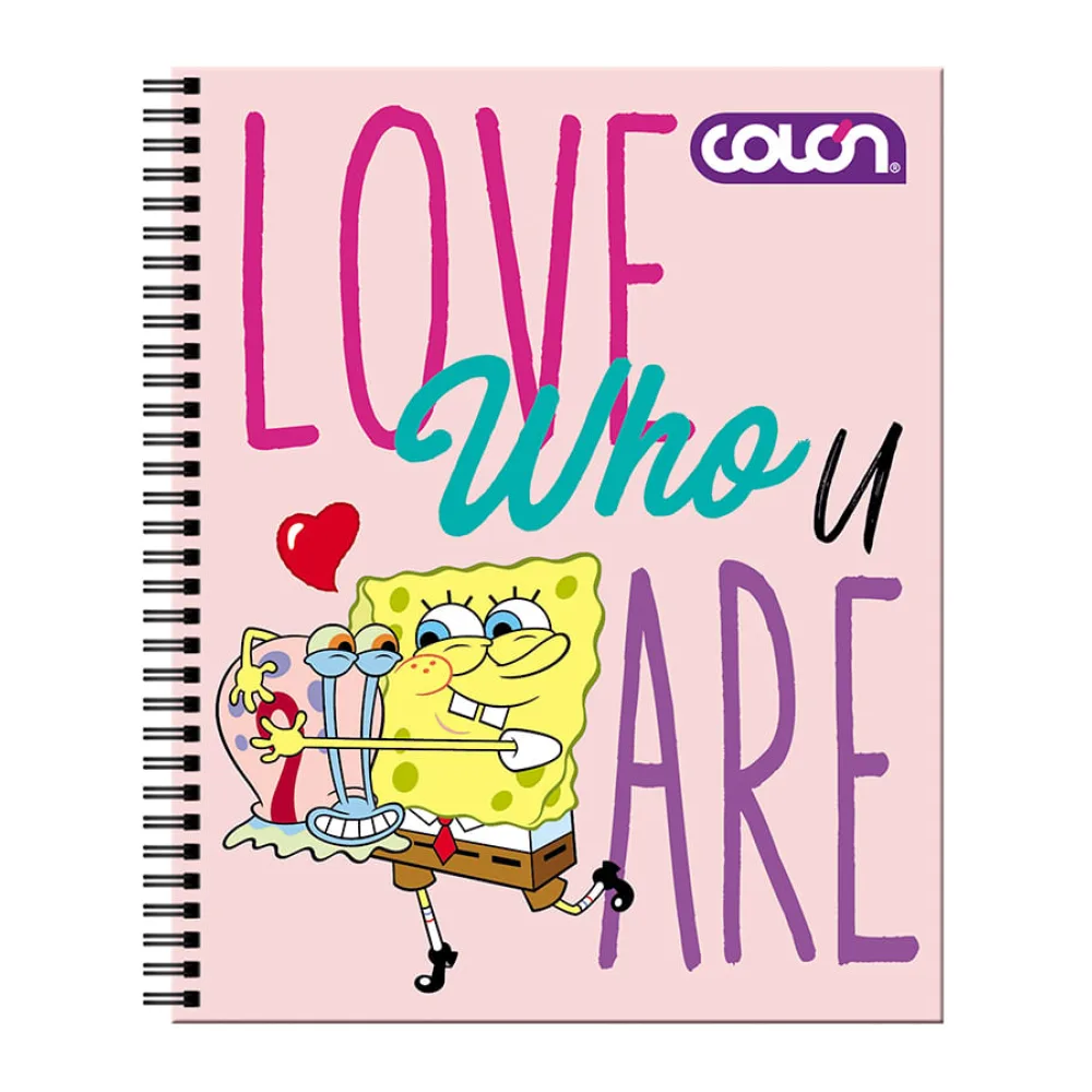 Cuaderno Universitario Licencia Bob Esponja 100 Hojas 7 Mm Colon