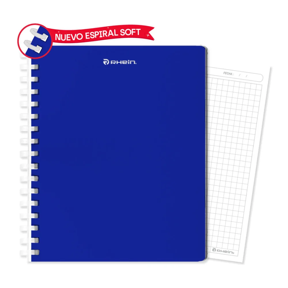 Cuaderno Universitario Premium Pp 100 Hojas 7 Mm Azul Rhein