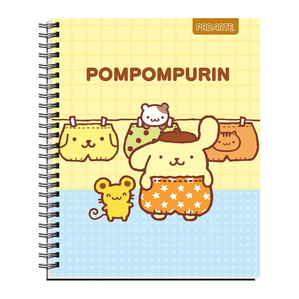 Cuaderno Universitario Ted/ed Pompompurin 100 Hojas 7 Mm Proarte