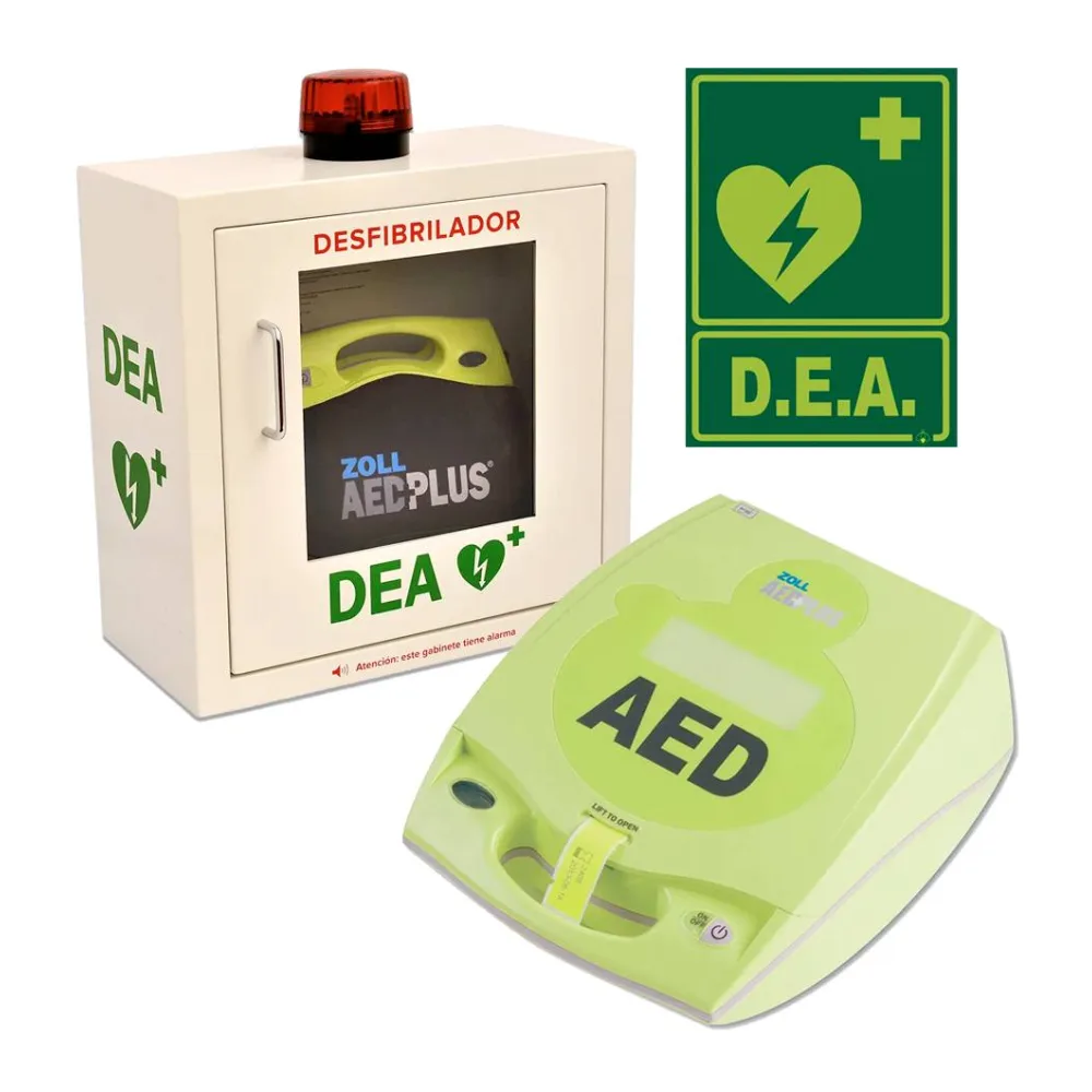 Desfibrilador Aed Plus + Gabinete Tipo [ab] + Señaletica