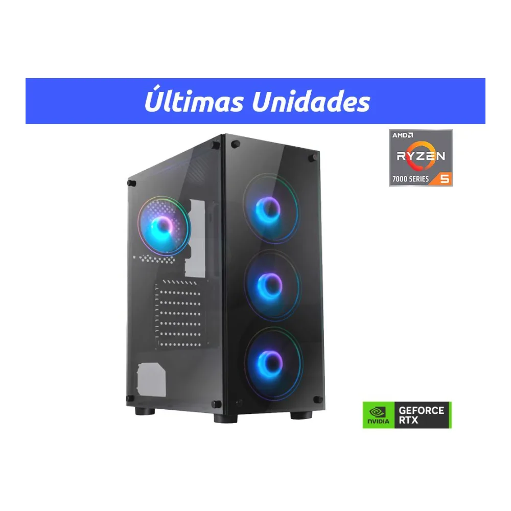 Desktop Gear Gamer Ryzen 5 8400F Nvidia Rtx 5050 16GB Ram 500GB Ssd