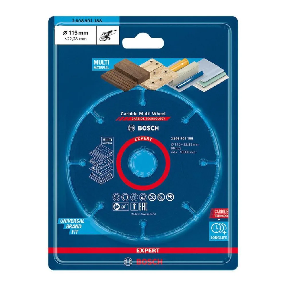 Disco de Corte Madera Carbide Multi-wheel 115MM Bosch