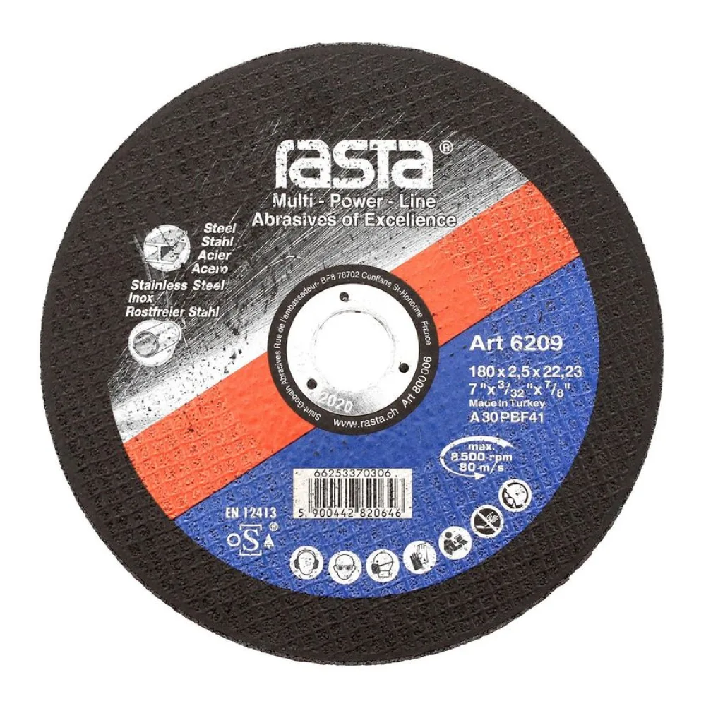 Disco de Corte Metal 7" Óxido de Aluminio Rasta