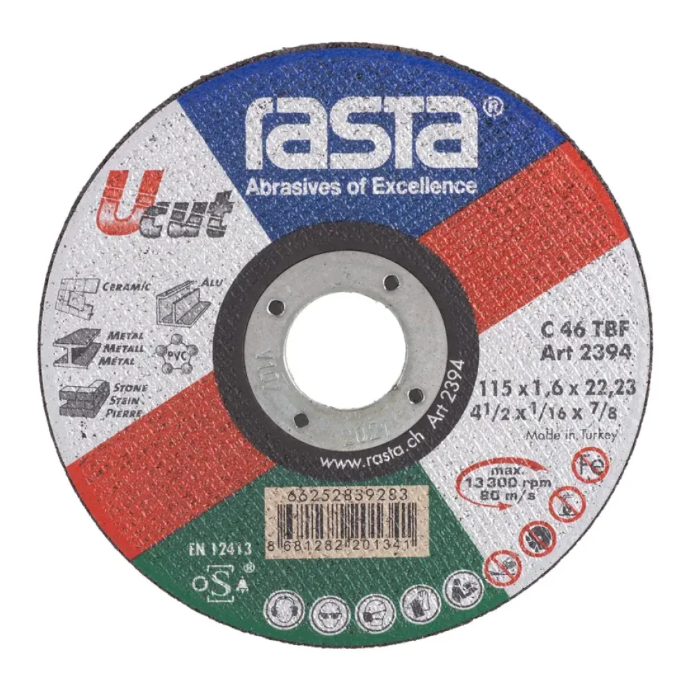 Disco de Corte Universal 4 ½" Óxido de Aluminio Rasta