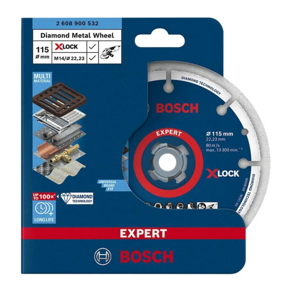 Disco Diamantado Expert Multimaterial 115X22,23MM Bosch