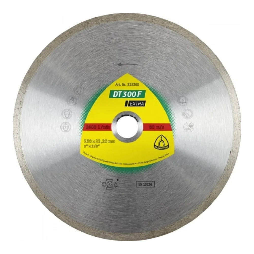 Disco Diamantado para Concreto Borde Continuo 4 1/2" Klingspor (325357)