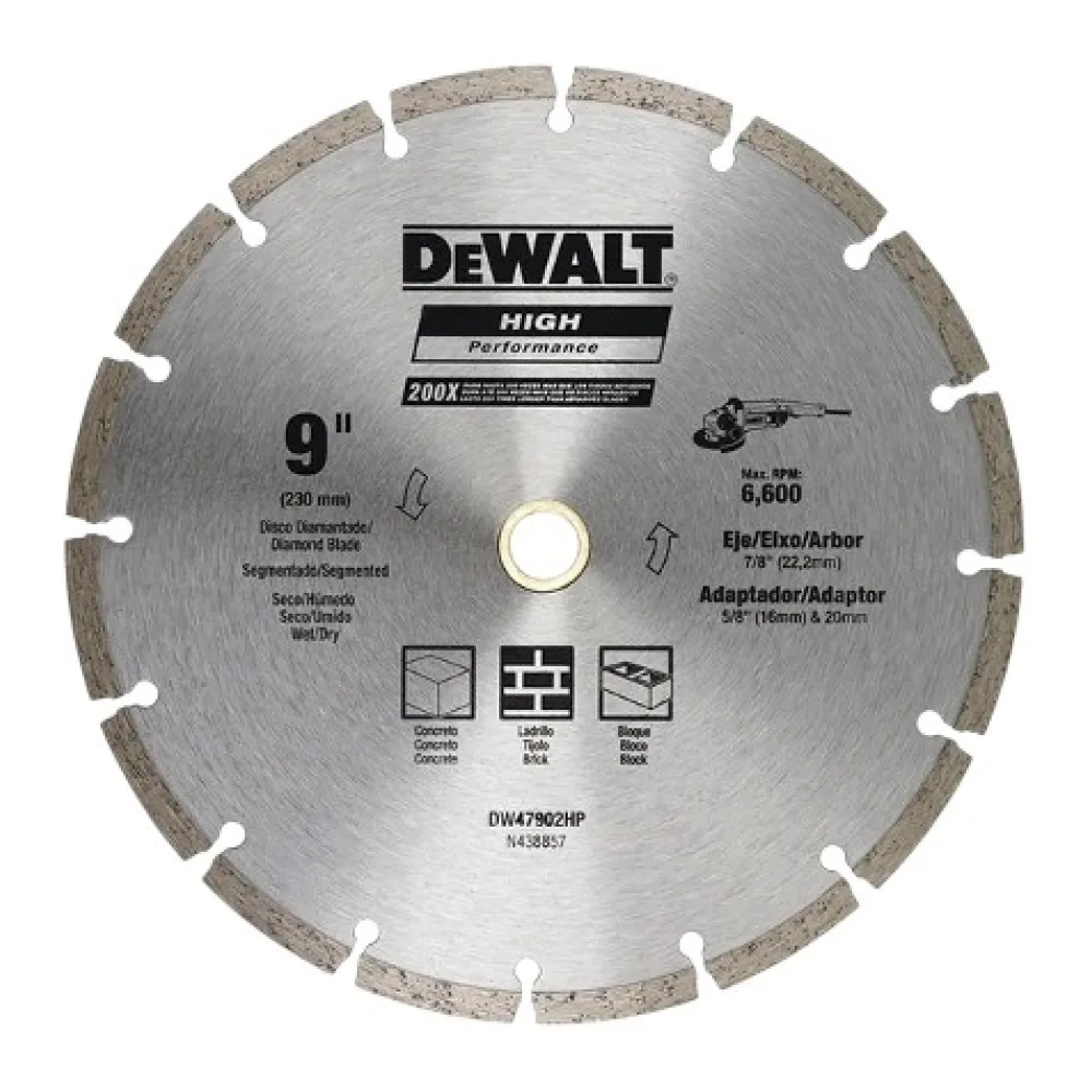 Disco Diamantado Segmentado 9 DW47902HP Dewalt