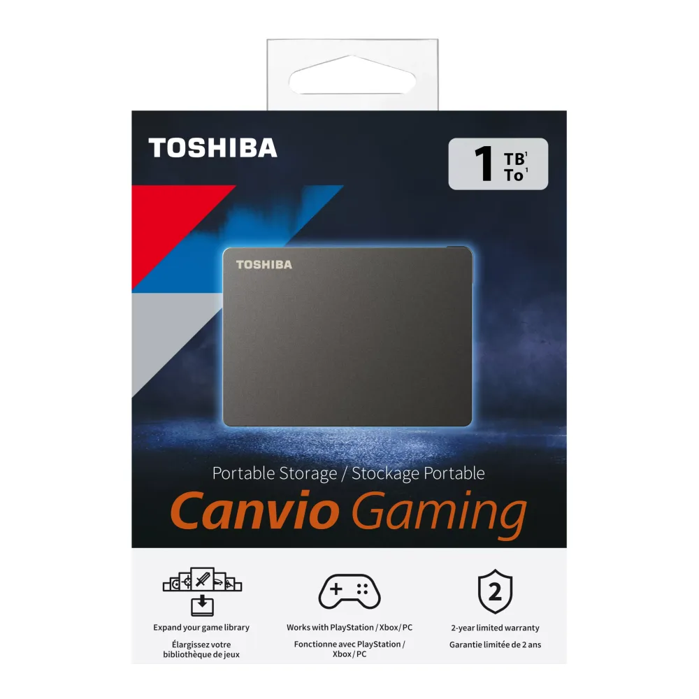 Disco Duro Externo Toshiba Canvio Gaming 1TB – Negro