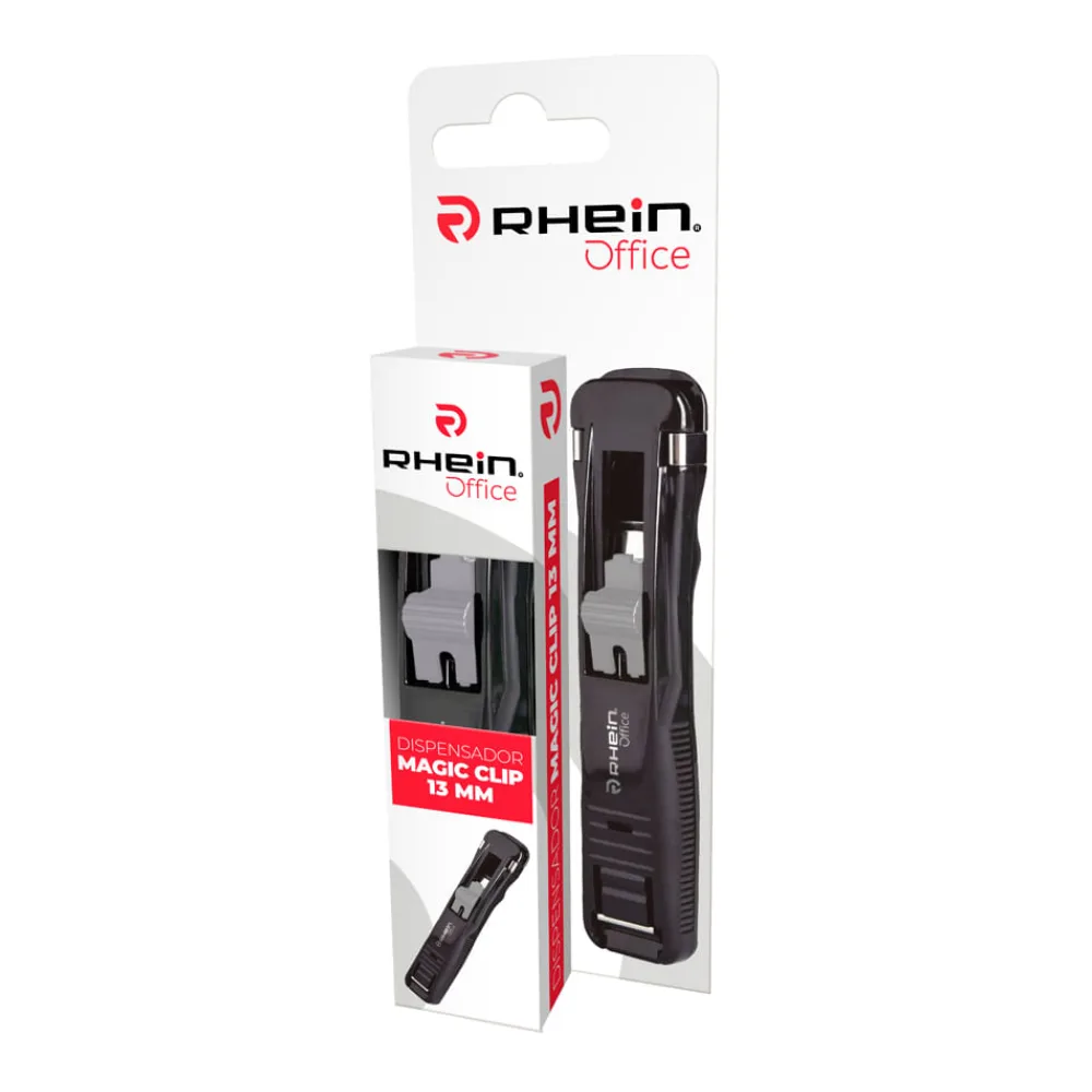 Dispensador Magic Clip 13 Mm Mediano Gris Rhein