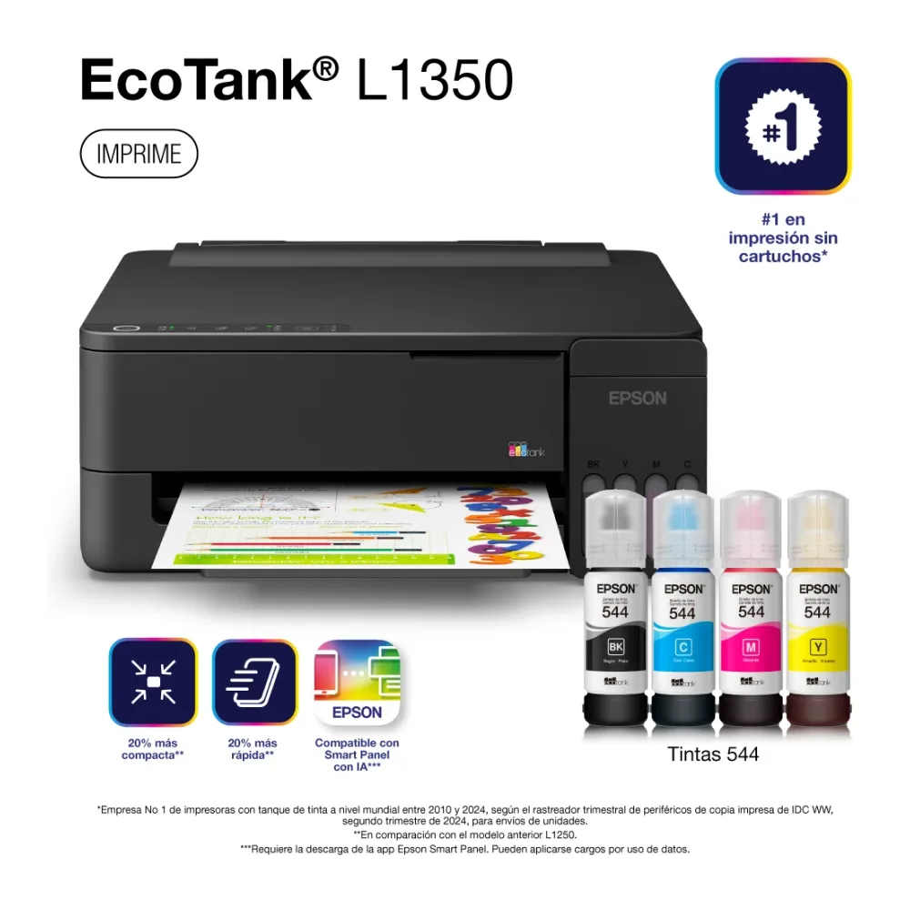 Epson Ecotank L1350 Wifi Tinta Continua Ex L1250