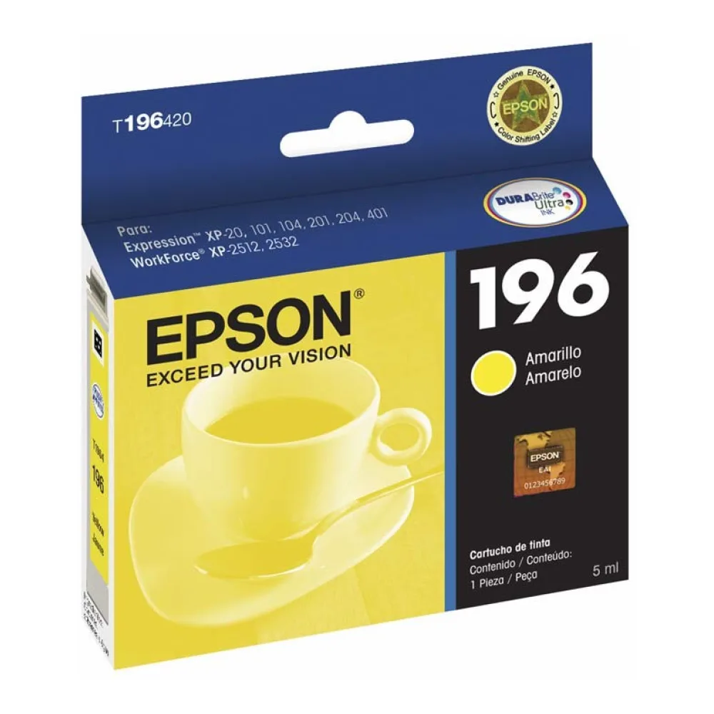 Epson Tinta 196 Amarilla T196420-AL