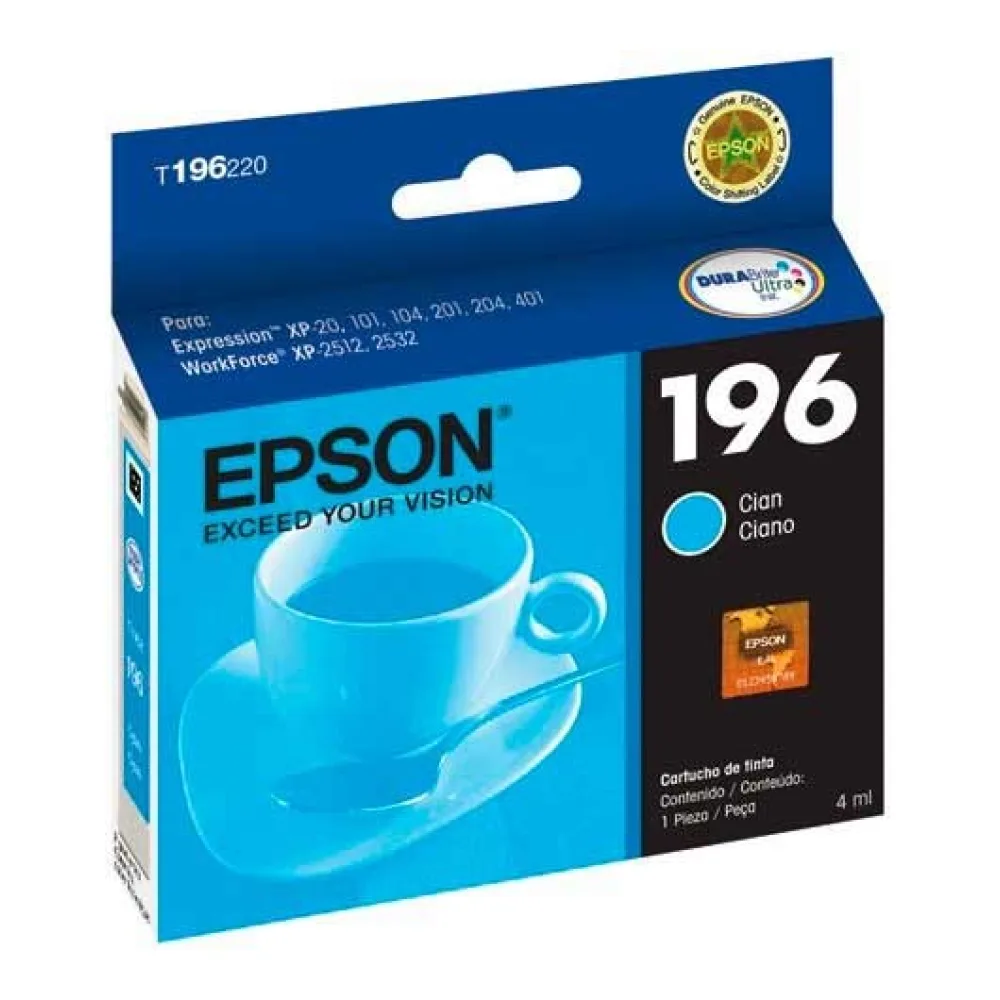 Epson Tinta 196 Cyan T196220-AL