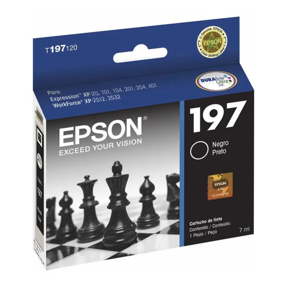 Epson Tinta 197 Negra Alta Capacidad T197120-AL