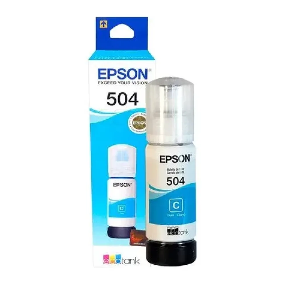 Epson Tinta T504 Cyan T504220