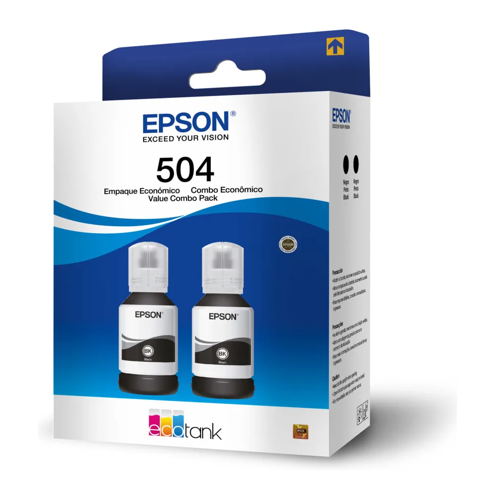 Epson Tinta T504 Pack 2 Colores Negros T504120