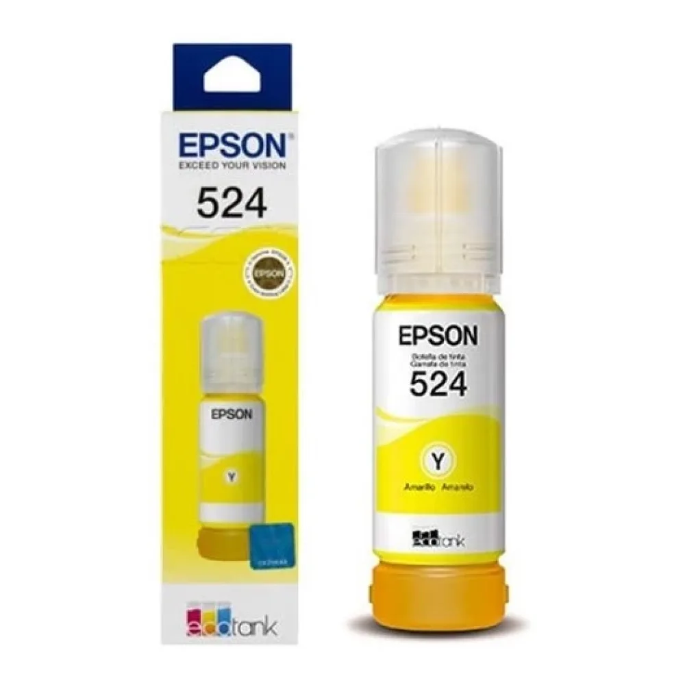 Epson Tinta T524 Amarilla 70 Ml T524420 Original