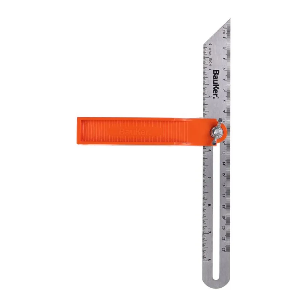 Escuadra Falsa 10 Pulgadas Rojo Bauker
