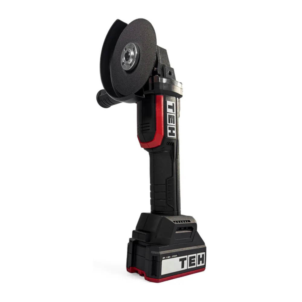 Esmeril Angular Inalámbrico 20V 5" + 2 Batería 4AH + Cargador + Bolso Tehtools
