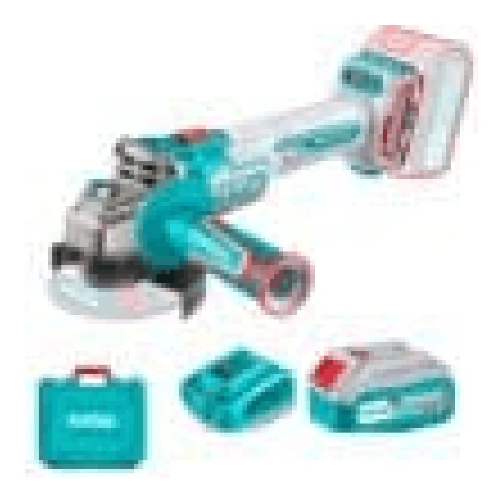 Esmeril Total 4 1/2" TAGLI271532 20V + 2 Baterías + 4.0AH + Cargador + Maleta