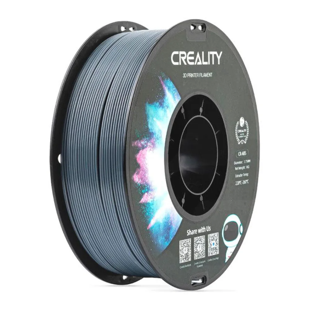 Filamento Cr-abs Gris para Impresión 3D 1KG Creality