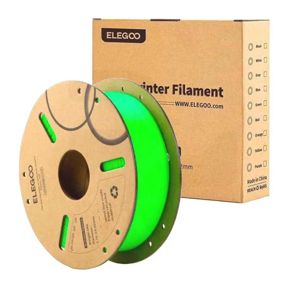 Filamento Pla Verde Jade para Impresión 3D 1KG Elegoo
