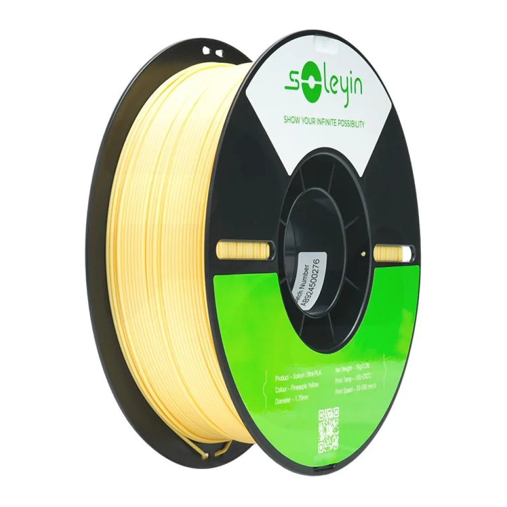 Filamento Soleyin Ultra Pla Amarillo 1KG Creality