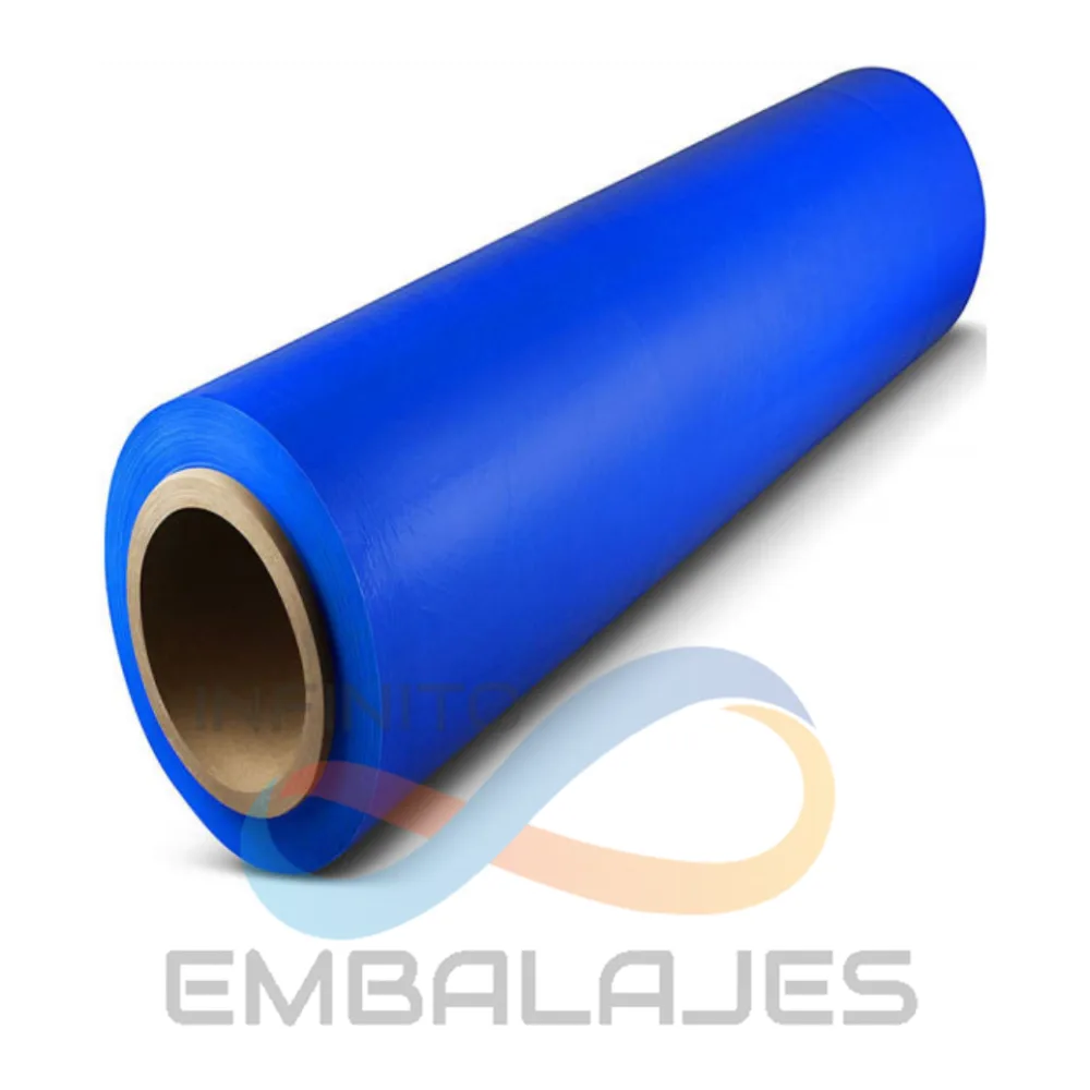 Film Stretch Azul 1,5 Kg Caja 6 Unds. 20 Micras