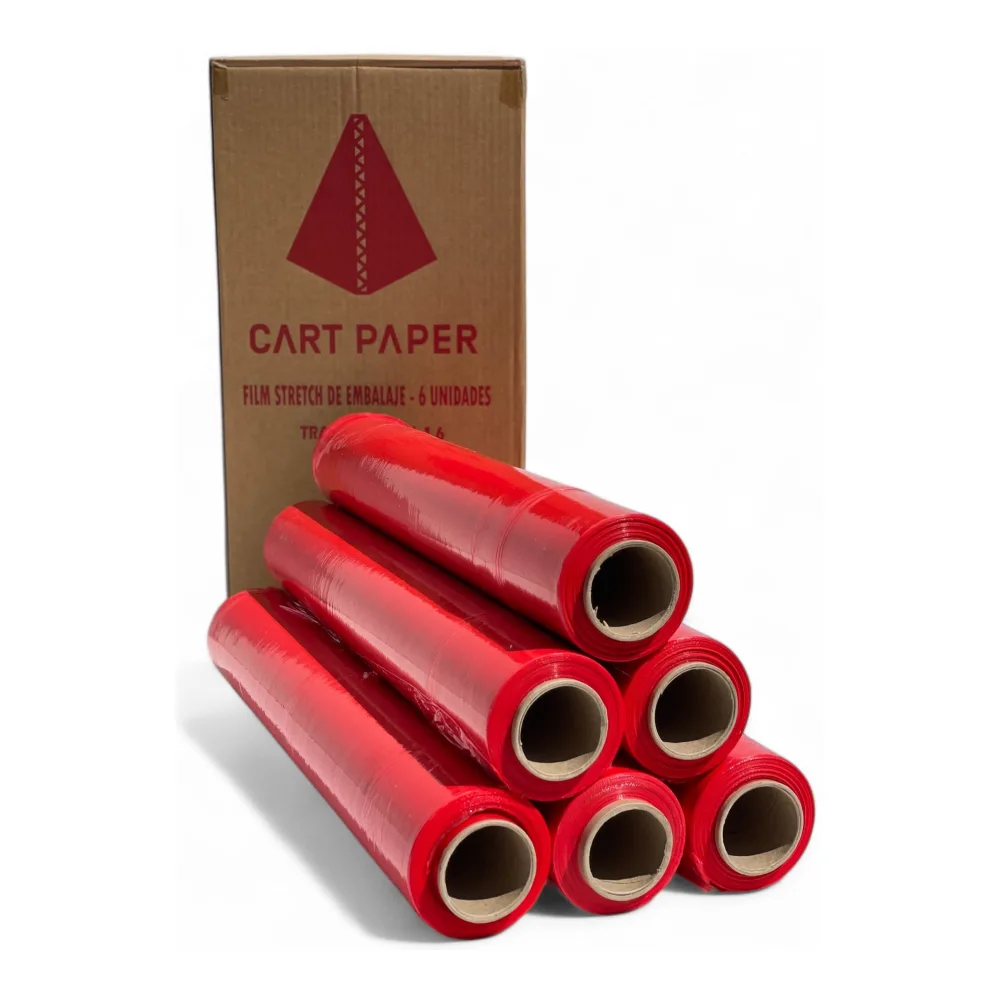 Film Stretch Rojo 220M Caja O Rollo