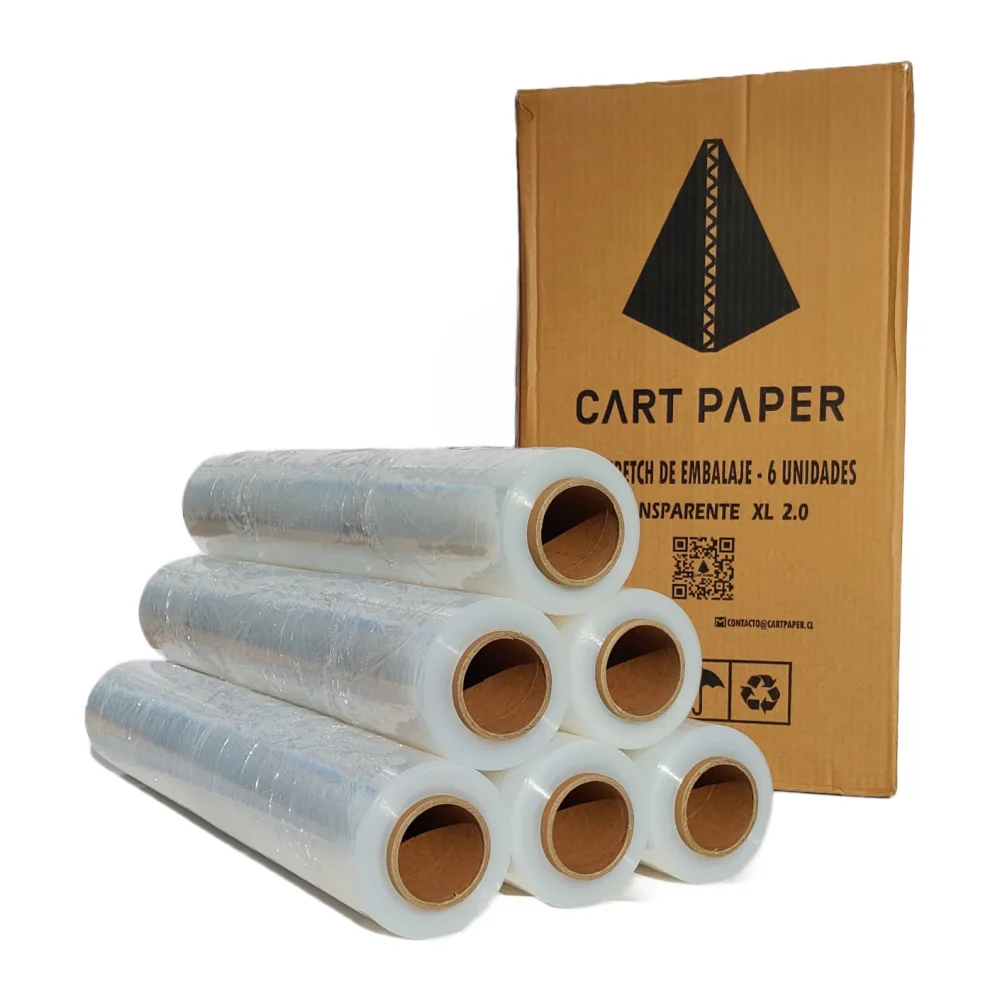 Film Stretch Transparente 300M / Caja O Rollo