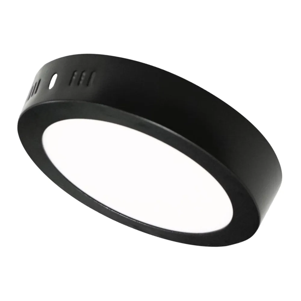 Foco Led Sobrepuesto 12W 3-4-6K Negro IP40 1278616725 Darlux