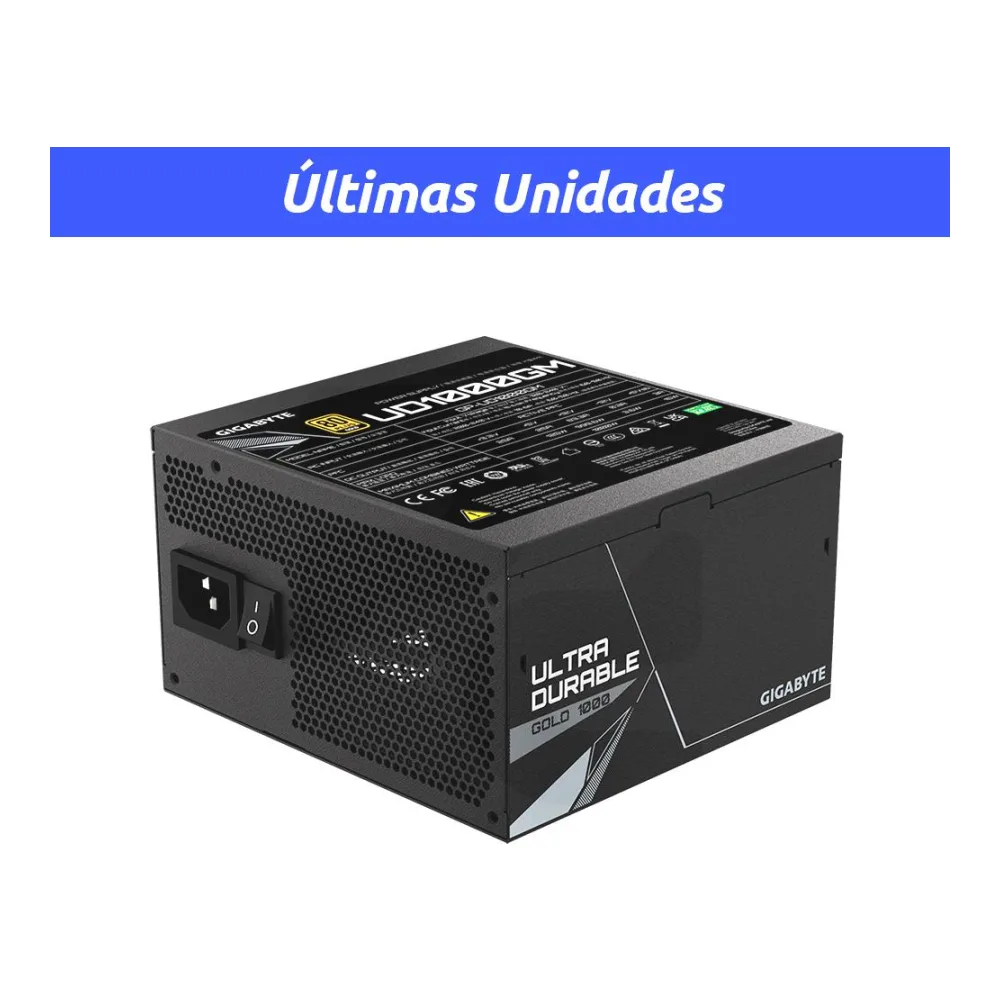 Fuente de Poder 1000W 80 Plus Gold Full Modular Gigabyte GP-UD1000GM