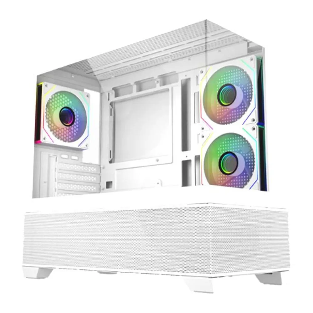 Gabinete Matx Elite 490 White - 3X Argb Fans Coolermaster