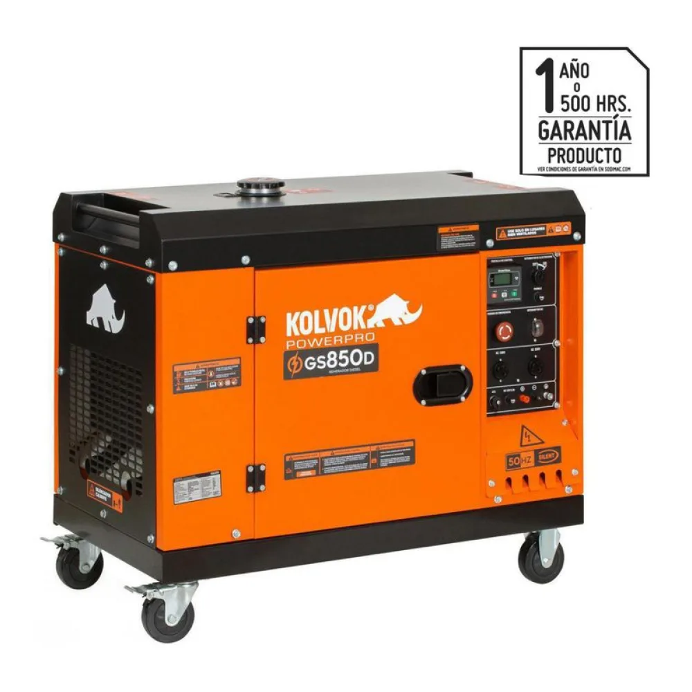 Generador Eléctrico a Diesel Partida Eléctrica 6500 W 14.5 L Kolvok
