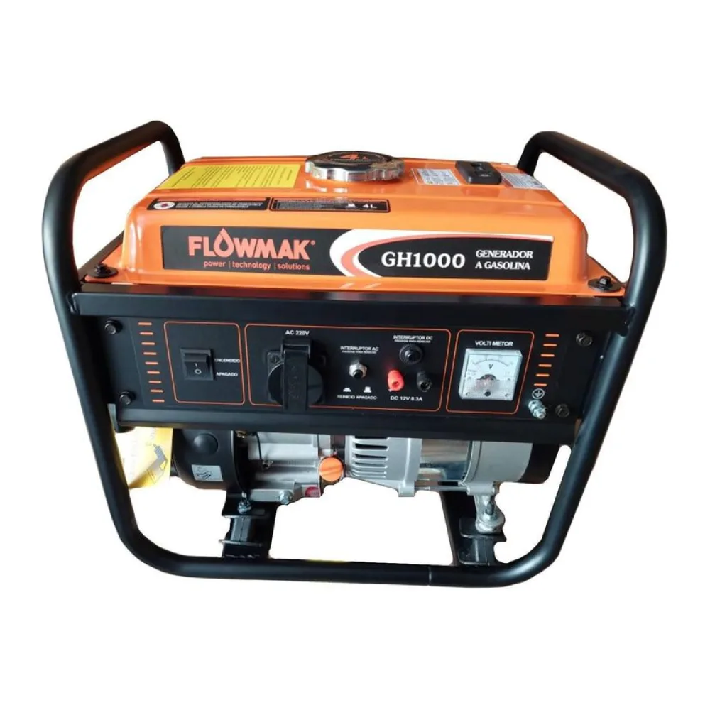 Generador Eléctrico a Gasolina 800W Partida Manual Flowmak