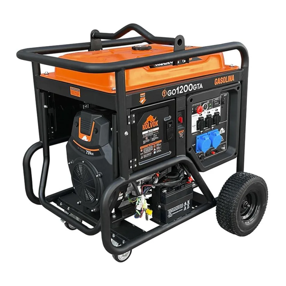 Generador Eléctrico a Gasolina Partida Eléctrica 12.000 W 54 L Kolvok