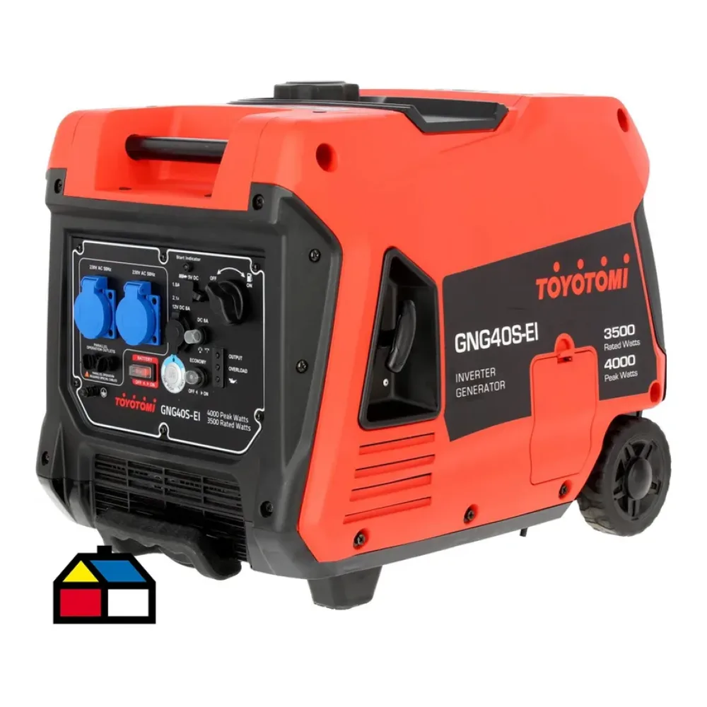 Generador Eléctrico a Gasolina Partida Eléctrica 4000 W 12 L Toyotomi