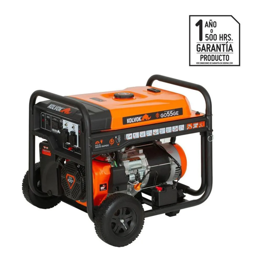 Generador Eléctrico a Gasolina Partida Eléctrica 5500 W 28 L Kolvok